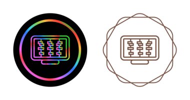 Masaüstü Bilgisayar Simgesi, Beyaz Arkaplanda Yalıtılmış Pc 'nin Vektör Sembolü 