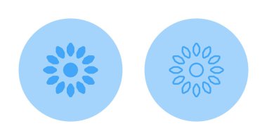 çiçek Icons set, vektör çizim