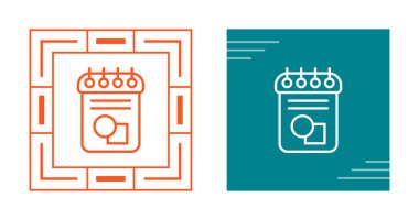 Not defteri satır simgesi. Mobil konsept ve web tasarımı için dizüstü bilgisayar stili işareti. Günlük Kitabı ana hatları vektör simgesi. Sembol, logo çizimi. Vektör grafikleri