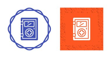 İlk yardım çantası, acil sağlık kutusu ikonu. Düz vektör çizimi beyaz arkaplanda izole edildi