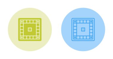 Oyun tahtası simgeleri vektör illüstrasyonunu ayarla 