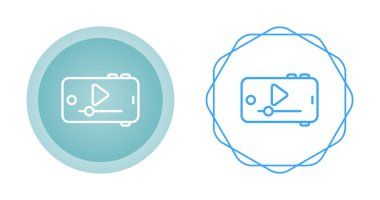 çalma simgelerine sahip cep telefonu beyaz arkaplanda izole edildi.