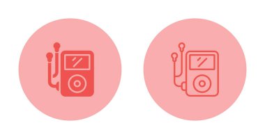 mp3 oynatıcı simge vektör örnekleme logo tasarımı