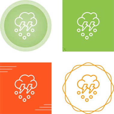 vektör illüstrasyonunun fırtına simgeleri kümesi