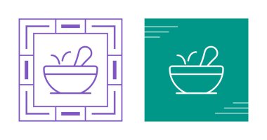 yemek kasesi simgesi, vektör illüstrasyonu 