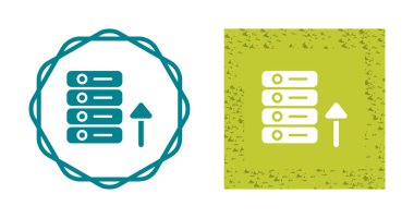bilgisayar sunucu simgeleri ayarlandı, vektör illüstrasyonu basit tasarım