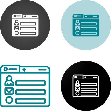 Sosyal medya profil sayfası beyaz arkaplanda olan bilgisayar dizinleri 