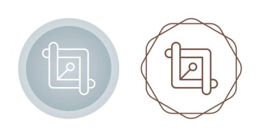 Kırpma simgeleri ayarlandı, vektör illüstrasyonu