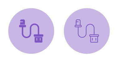 Cable Ferrule simgelerinin vektör illüstrasyonu