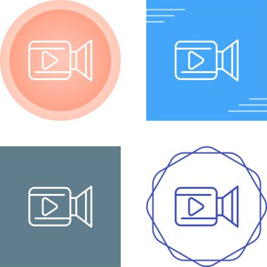 Kamera simgeleri beyaz arkaplanda ayarlandı