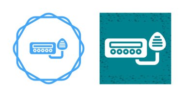 Taksi radyo simgesi işaret vektörü illüstrasyonu 