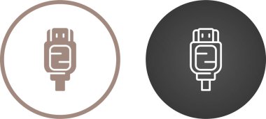 Hdmi Vektör Simgesi Beyaz Arkaplanda izole edildi. Yüksek Kaliteli Düz Stil Modern Görüntü Yüksek Tanımlı Kablo Sembolü