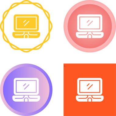 bilgisayar izleme simgesi vektör çizimi 