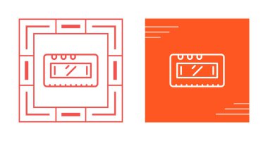 Lcd web simgesi vektör illüstrasyonu