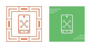 akıllı telefon simgeleri ayarlandı, vektör illüstrasyonu basit tasarım