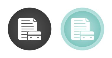 kredi raporu simgeleri ayarlandı, vektör illüstrasyonu basit tasarım