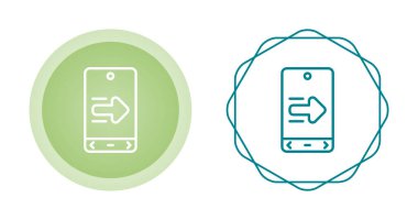 akıllı telefon simgeleri ayarlandı, vektör illüstrasyonu basit tasarım