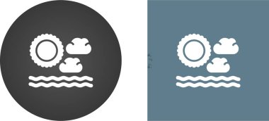 Sis günü simgesi vektör illüstrasyonunu ayarla 