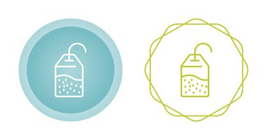 Çay poşeti ikonları. vektör illüstrasyonu