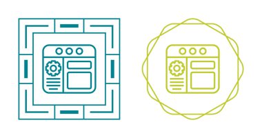 Web tarayıcı simgesi vektör illüstrasyon tasarımı