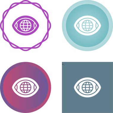 genel görüş simgeleri ayarlandı, basit illüstrasyon