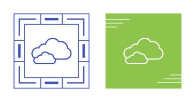 beyaz vektör çiziminde izole edilmiş bulut simgeleri 