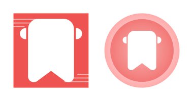 Yer İmleri Simgesi Vektör İmzası veya Sembol Beyaz arkaplan üzerinde izole edildi 