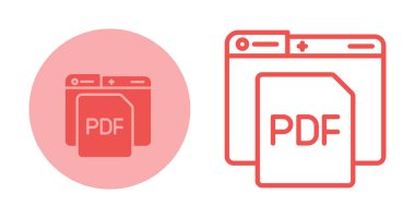 pdf dosyaları, vektör illüstrasyonlu bilgisayar dizinleri  