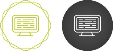 Bilgisayar izleme simgeleri, vektör illüstrasyonu