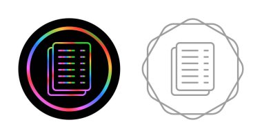 dokümanlar web simgesi vektör illüstrasyonu