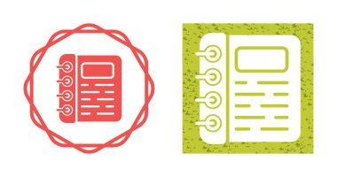 Spiral bağlayıcı tasarımlar içeren dizüstü simgeleri