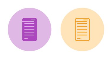 Reçete web simgesi vektör illüstrasyonu