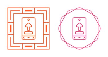 Web simge vektör çizim upload