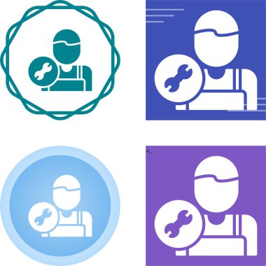 İnsan avatar simgeleri seti, vektör illüstrasyonu basit tasarım