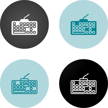 düz tasarım klavye vektör çizimi