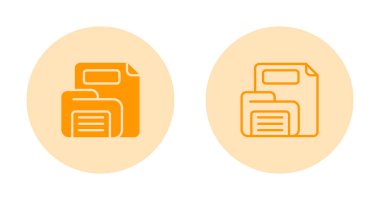 belge simgeleri ayarlandı, vektör illüstrasyonu basit tasarım