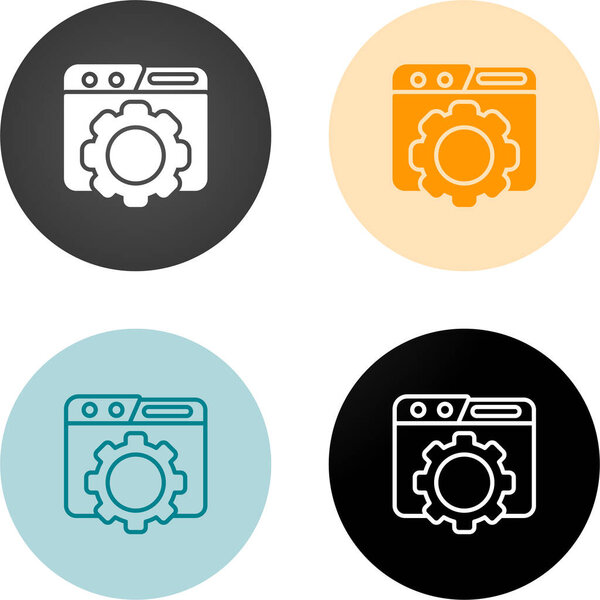 gear icons isolated on white background.