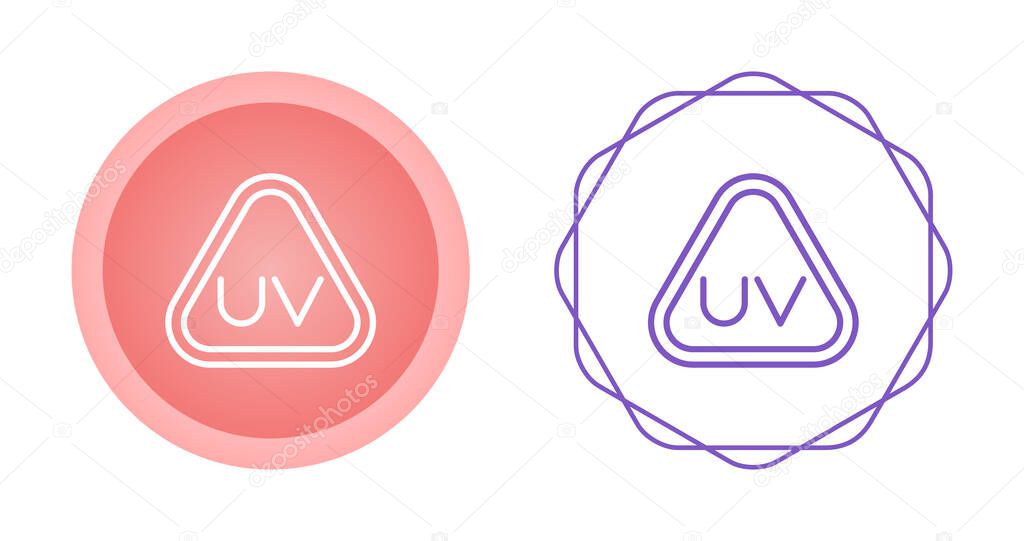 Ultraviolet Rays icon set vector illustration
