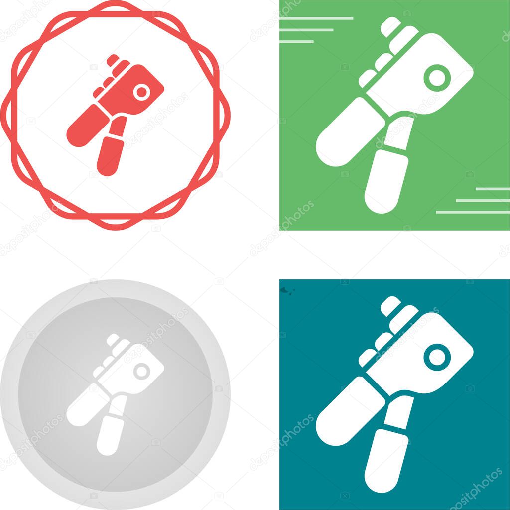 Rivet Gun Line Icon. Linear Style Sign for Mobile Concept and Web Design. Rivet Gun Tool Outline Vector Icon. Symbol, Logo Illustration. Vector Graphics