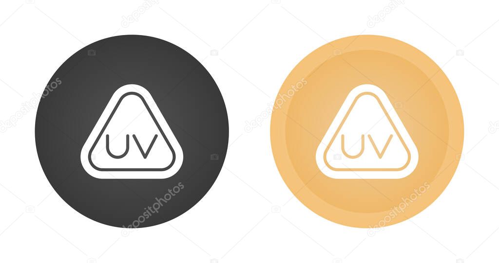 Ultraviolet Rays icon set vector illustration