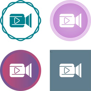 Kamera simgeleri beyaz arkaplanda ayarlandı