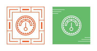 Barometre web simgeleri basit illüstrasyon