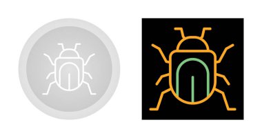 Böcek simgeleri ayarlandı, vektör illüstrasyonu