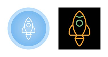 Roket ağ simgeleri, vektör illüstrasyonu