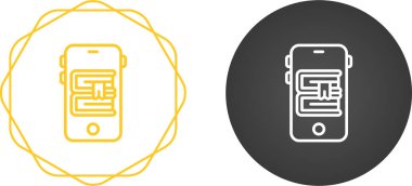 mobil okuma simgeleri ayarlandı, vektör illüstrasyonu