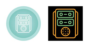 Beyaz arkaplanda izole radyo simgeleri, vektör illüstrasyonu 