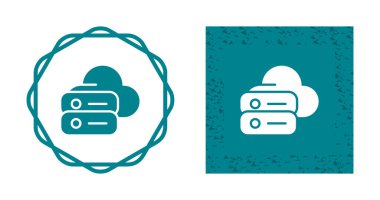 Dosya sunucu simgeleri ayarlandı, vektör illüstrasyonu