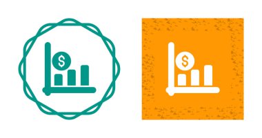 finansal grafik simgeleri ayarlandı, vektör illüstrasyonu 