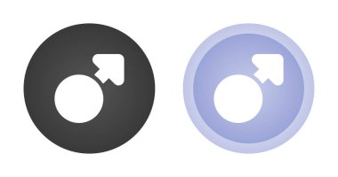 Beyaz arkaplanda ok simgeleri olan daireler, vektör yanılsaması 