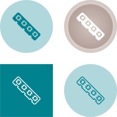 Beyaz arkaplanda izole edilmiş bilgisayar ram simgeleri kümesi, vektör illüstrasyonu     